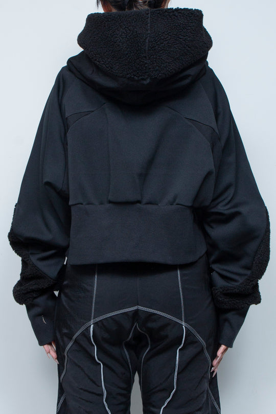 ボアショートフーディ BLACK