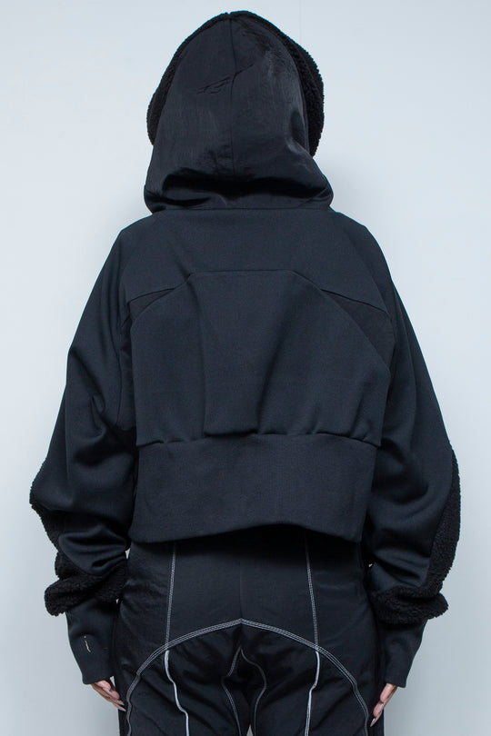 ボアショートフーディ BLACK