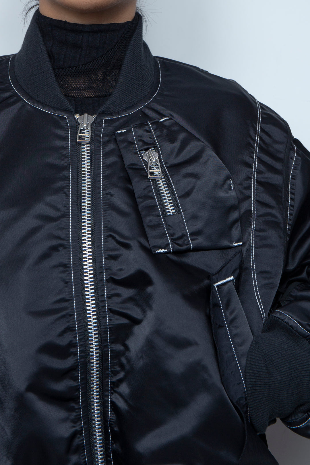 重ねポケットMA-1 BLACK