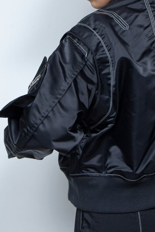 重ねポケットMA-1 BLACK