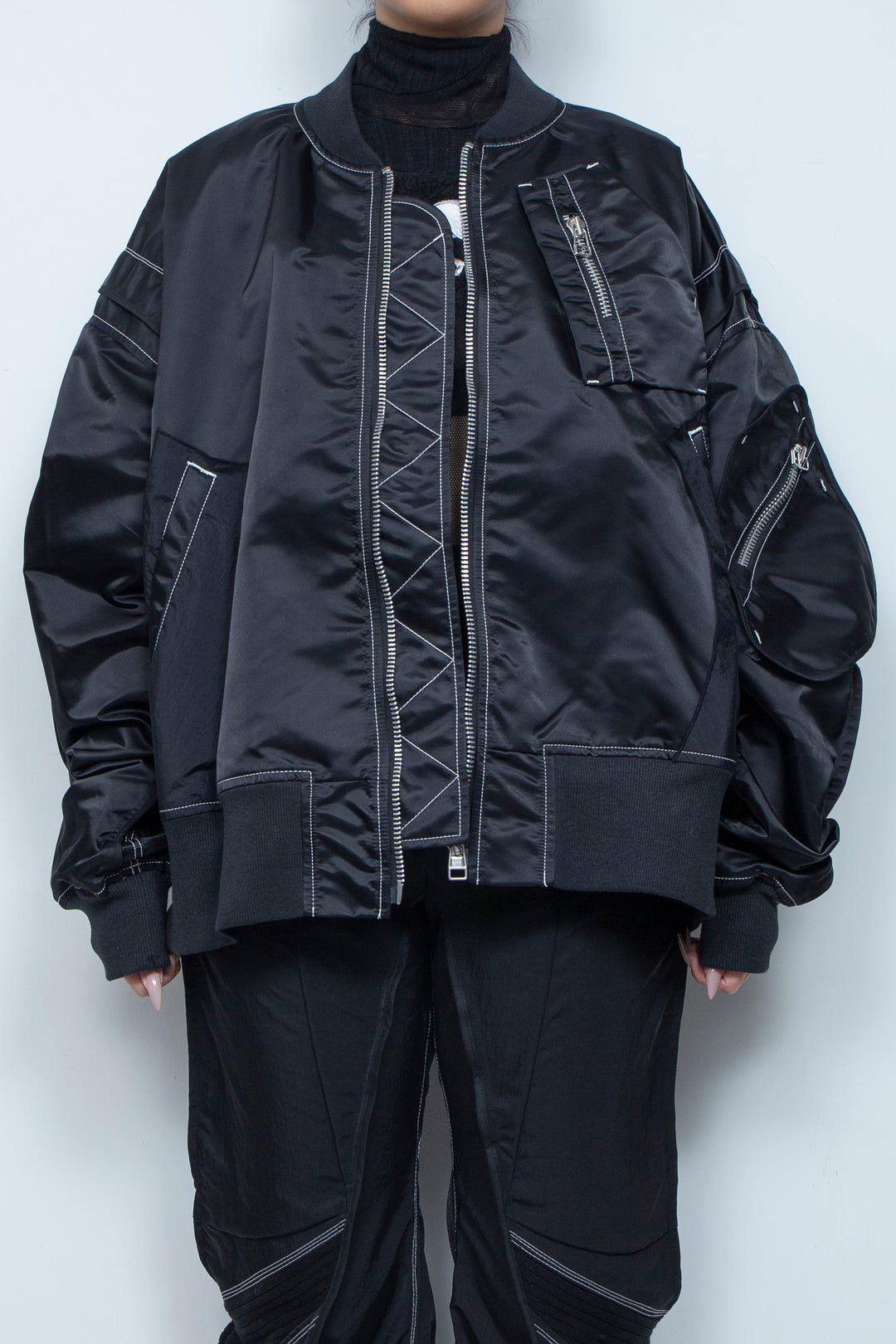 重ねポケットMA-1 BLACK