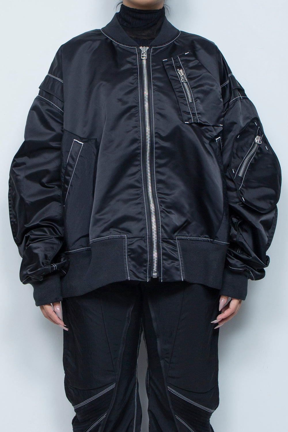 重ねポケットMA-1 BLACK