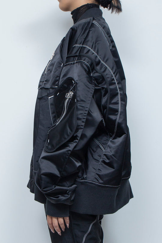 重ねポケットMA-1 BLACK