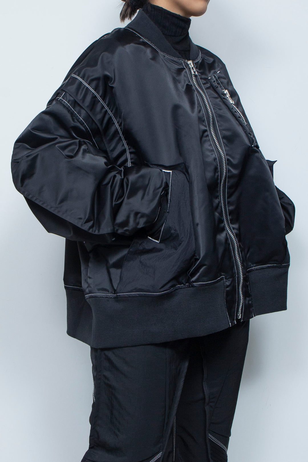 重ねポケットMA-1 BLACK