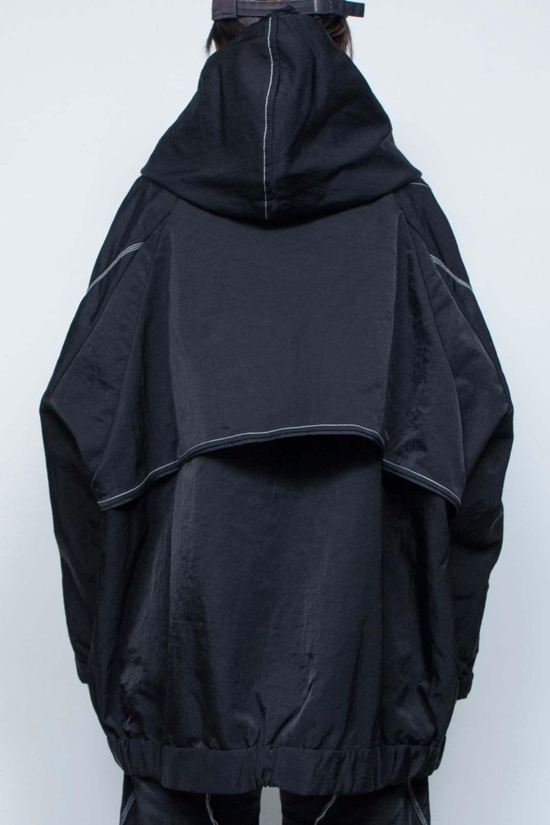 ハイネックビッグパーカー BLACK