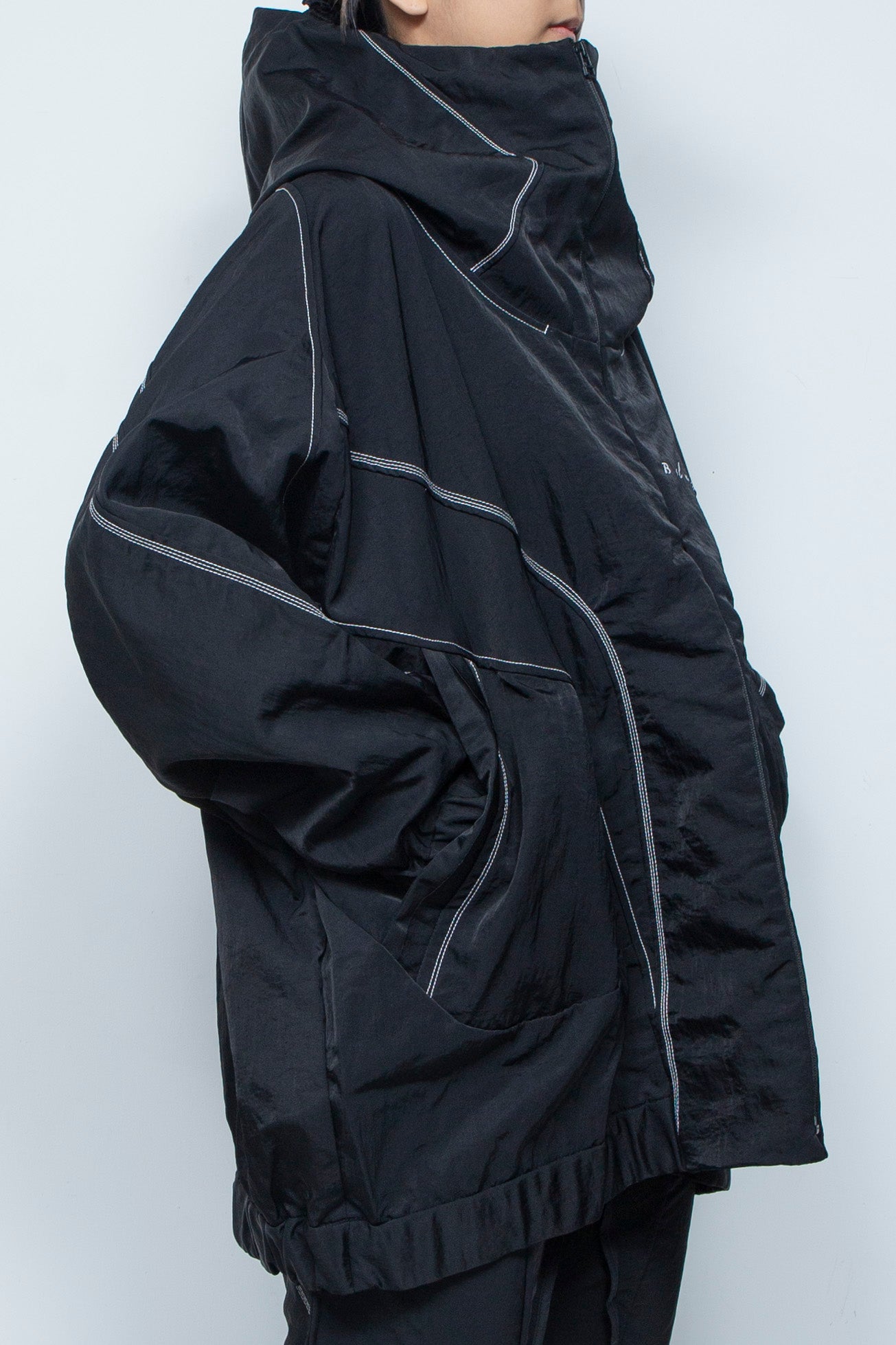 ハイネックビッグパーカー BLACK / BALMUNG（バルムング）通販 店舗