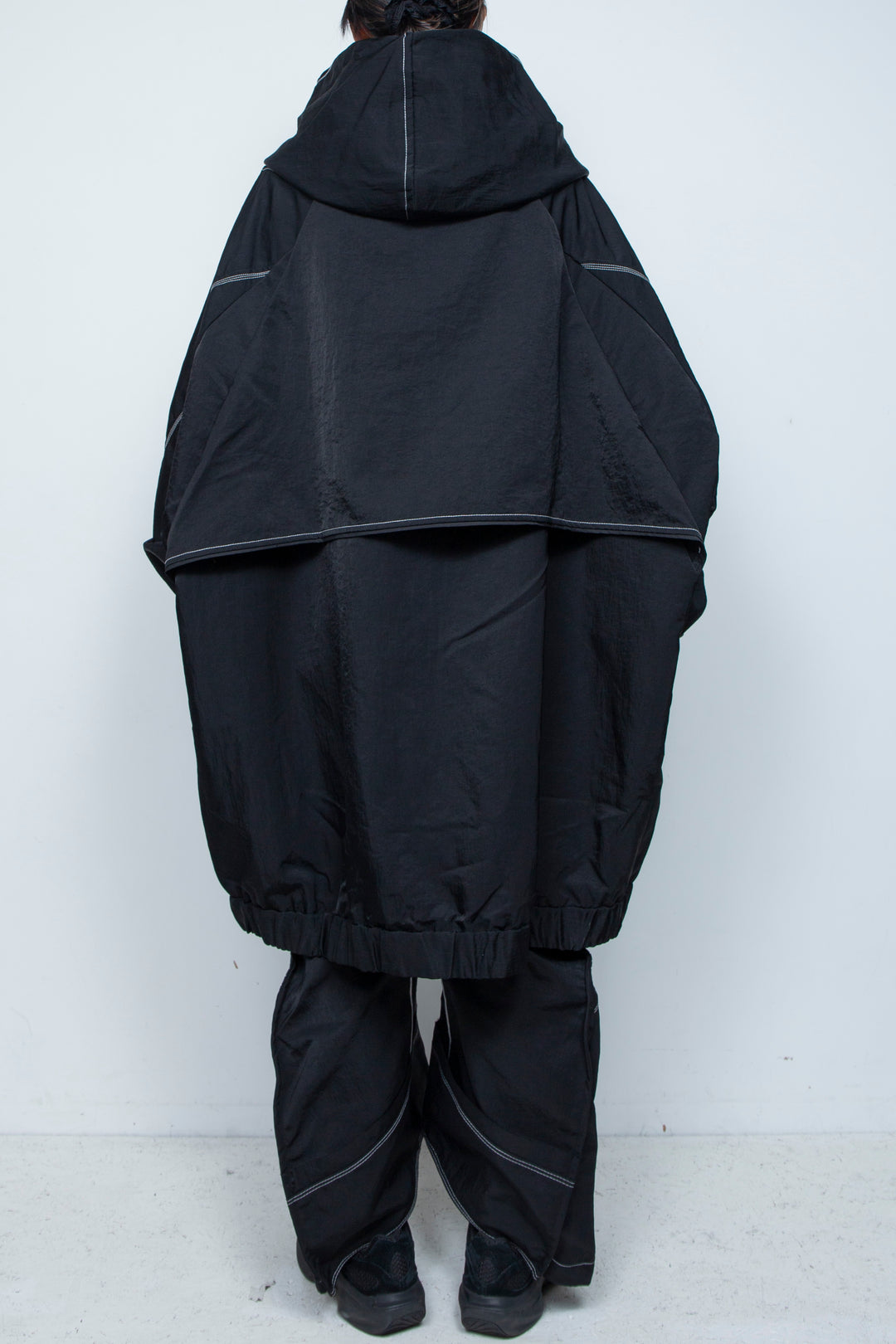 ハイネックビッグパーカー BLACK