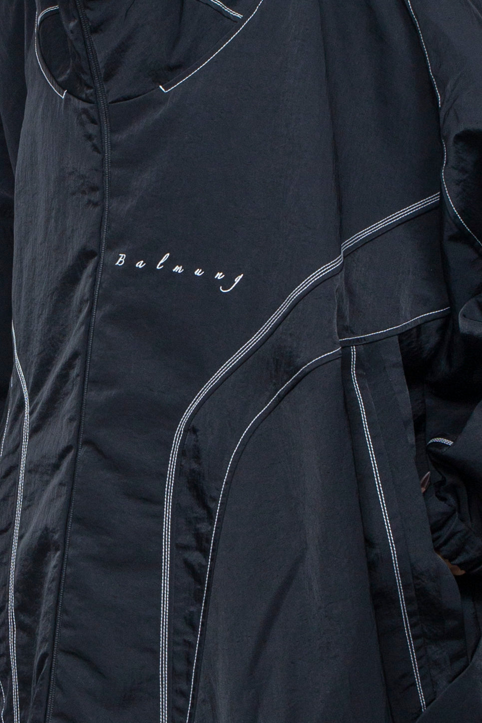 ハイネックビッグパーカー BLACK