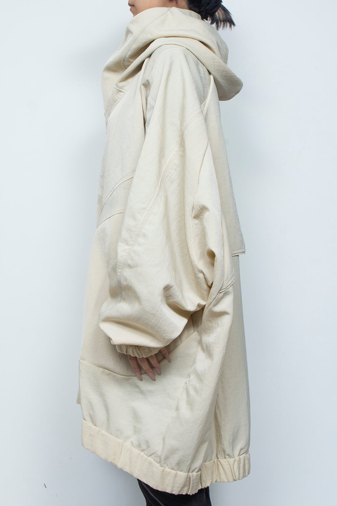 ハイネックビッグパーカーBEIGE