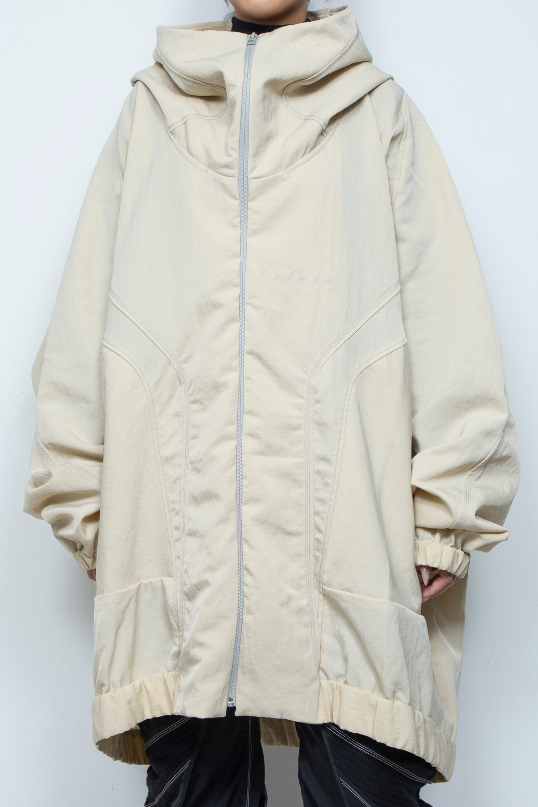 ハイネックビッグパーカーBEIGE