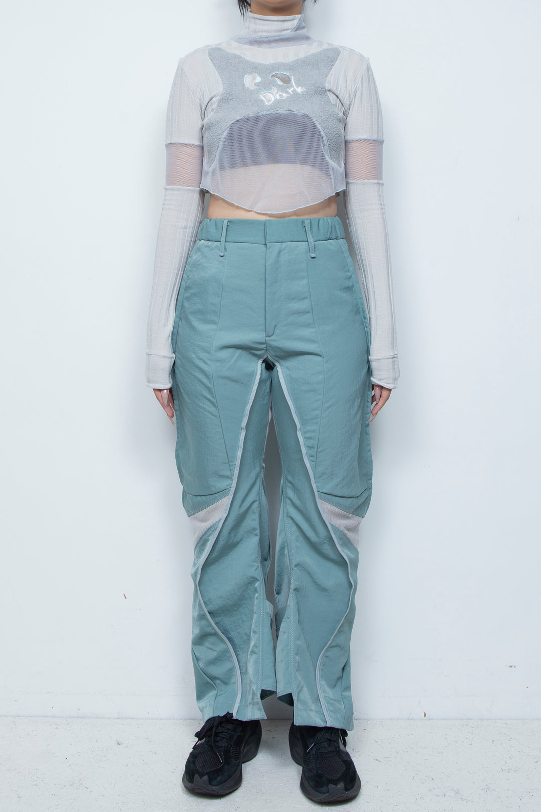 ボア切替ショートトップ GREY