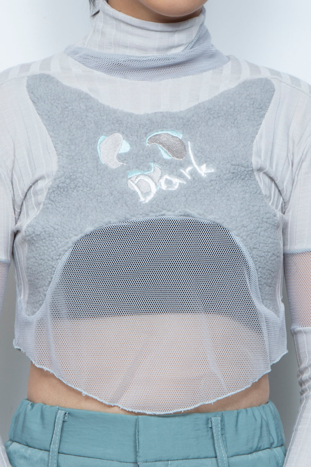 ボア切替ショートトップ GREY