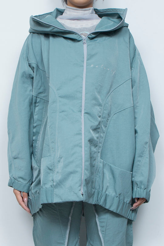 ハイネックビッグパーカーGREY