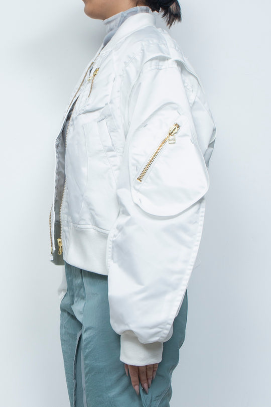 重ねポケットMA-1 WHITE