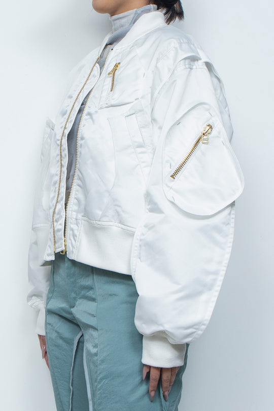 重ねポケットMA-1 WHITE