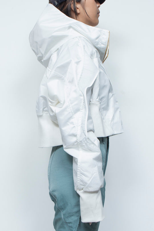 重ねショートフーディ WHITE