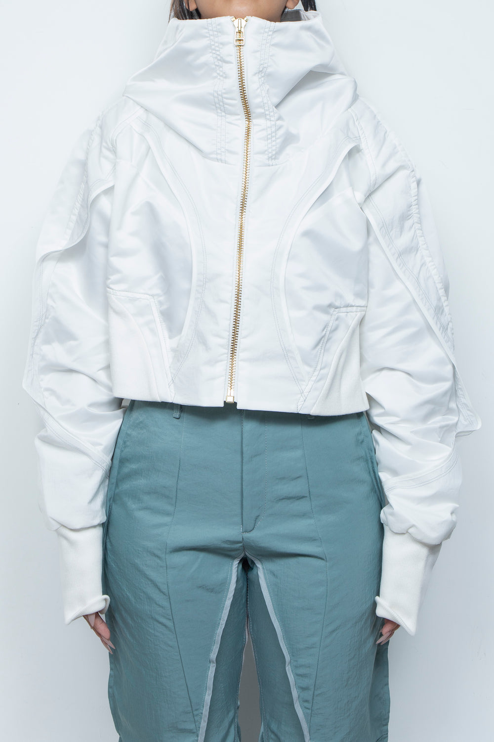 重ねショートフーディ WHITE