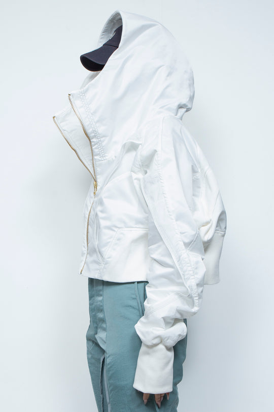 重ねショートフーディ WHITE