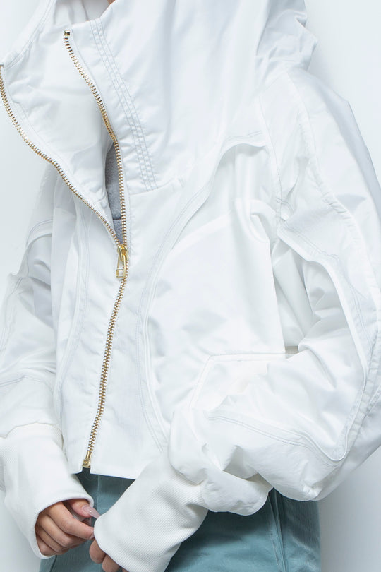 重ねショートフーディ WHITE