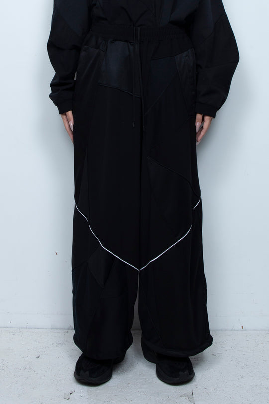 Slash Baggy Pants Black