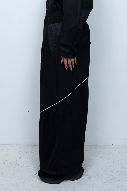 Slash Baggy Pants Black