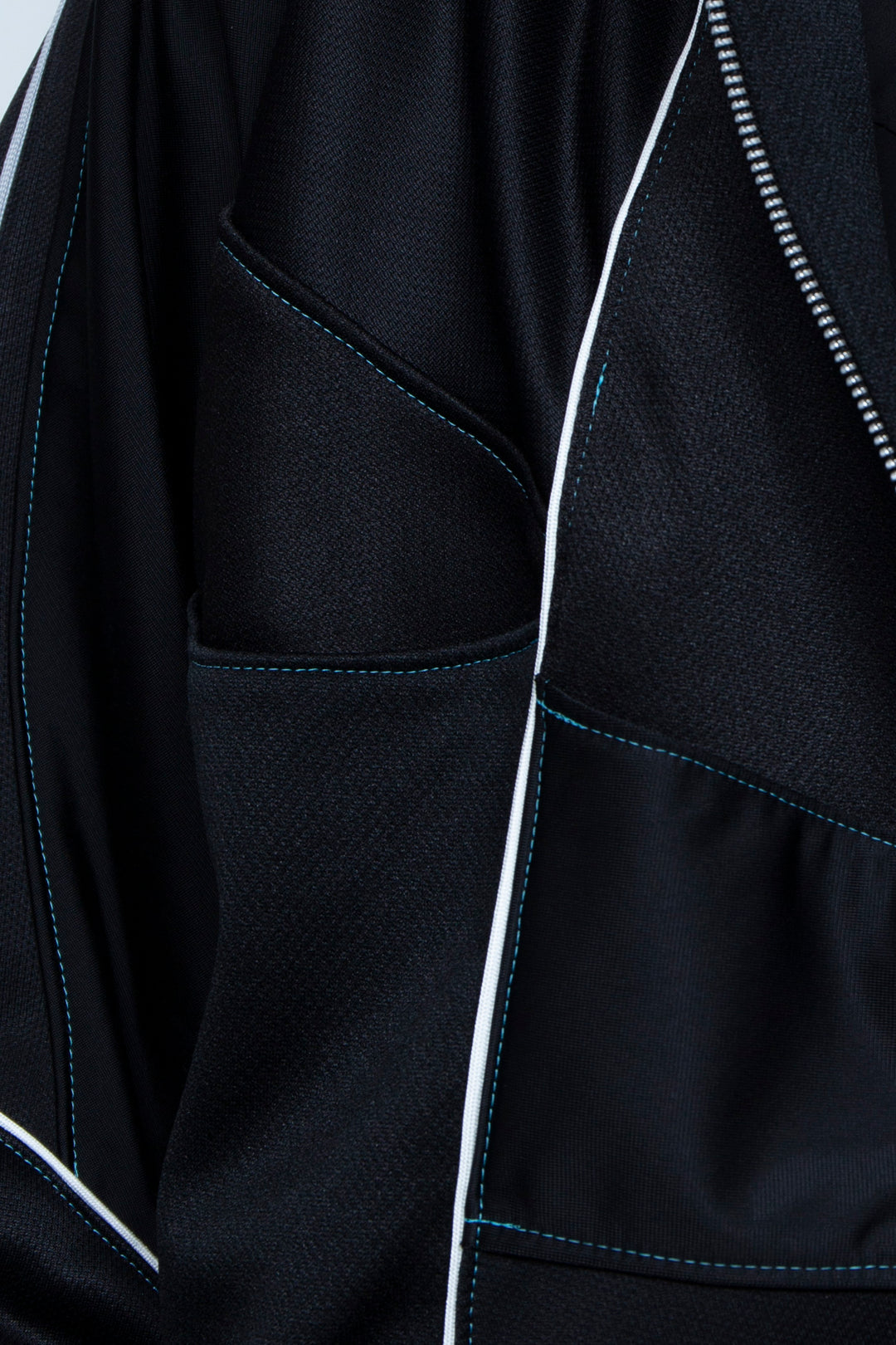 Parentheses Zip Short Hoodie Black×Neon