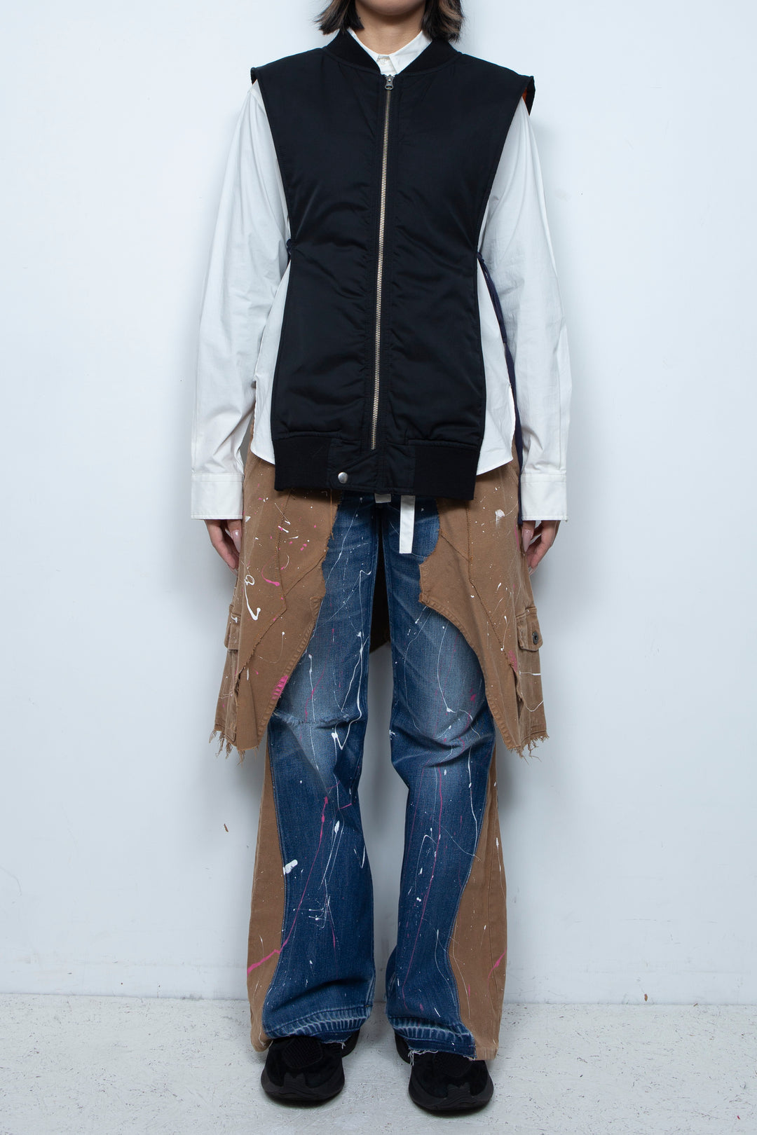 CUTOUT KATAGINU MA-1 VEST