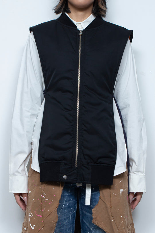CUTOUT KATAGINU MA-1 VEST