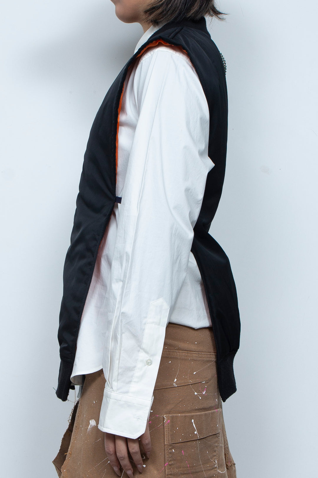 CUTOUT KATAGINU MA-1 VEST