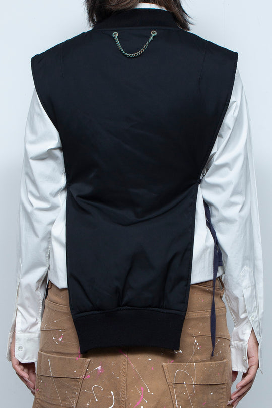 CUTOUT KATAGINU MA-1 VEST