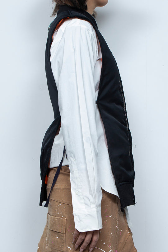 CUTOUT KATAGINU MA-1 VEST