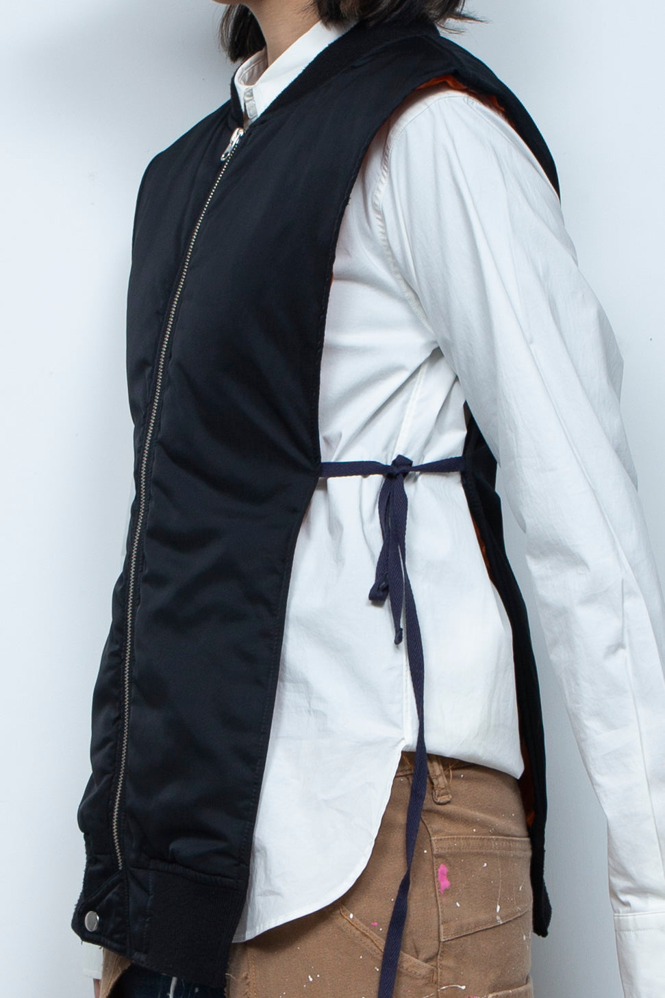 CUTOUT KATAGINU MA-1 VEST