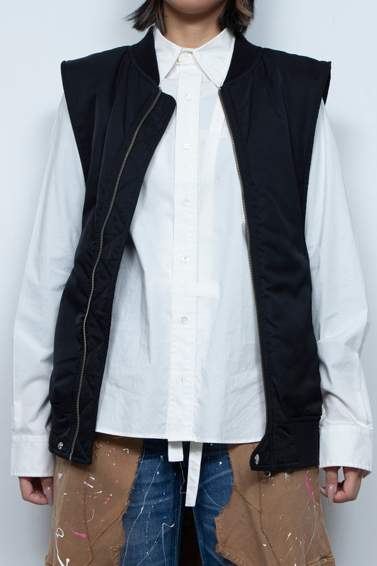 CUTOUT KATAGINU MA-1 VEST