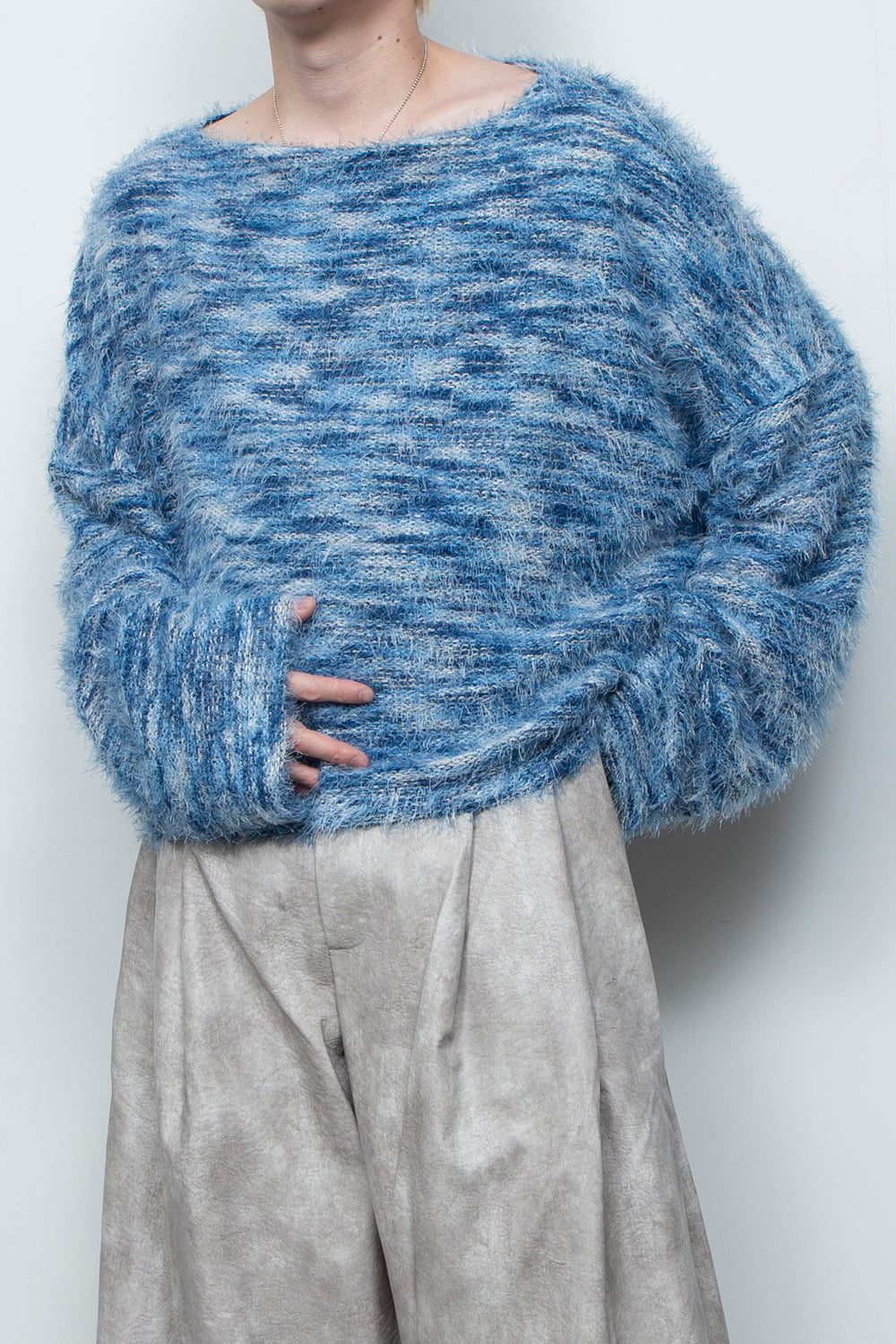 Gradation Pullover Knit LA25AW015 BLUE