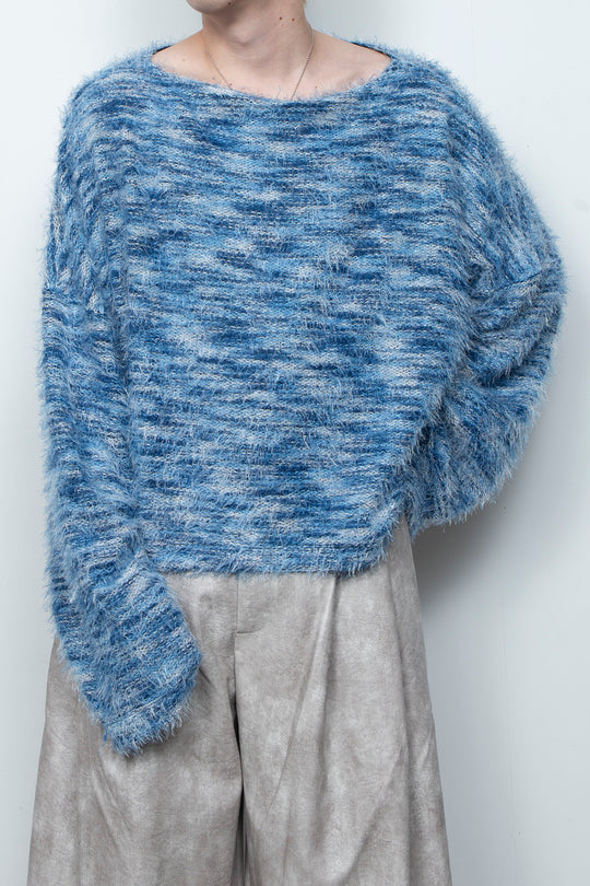 Gradation Pullover Knit LA25AW015 BLUE