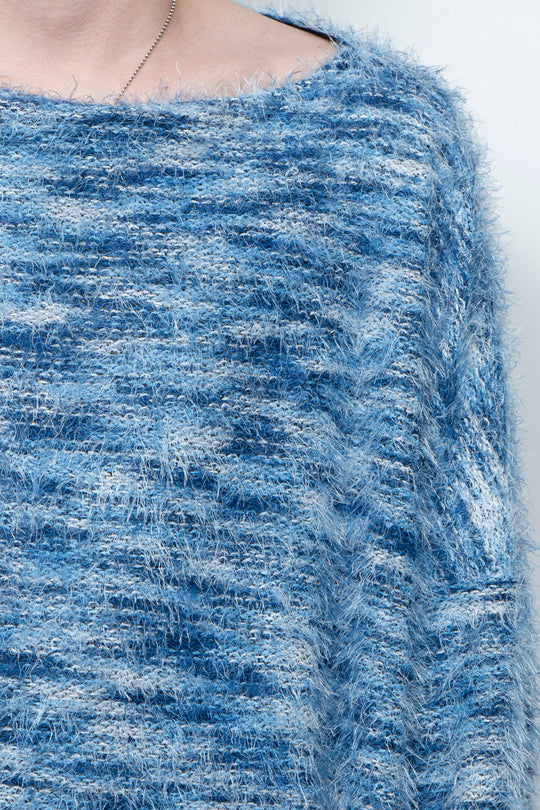 Gradation Pullover Knit LA25AW015 BLUE