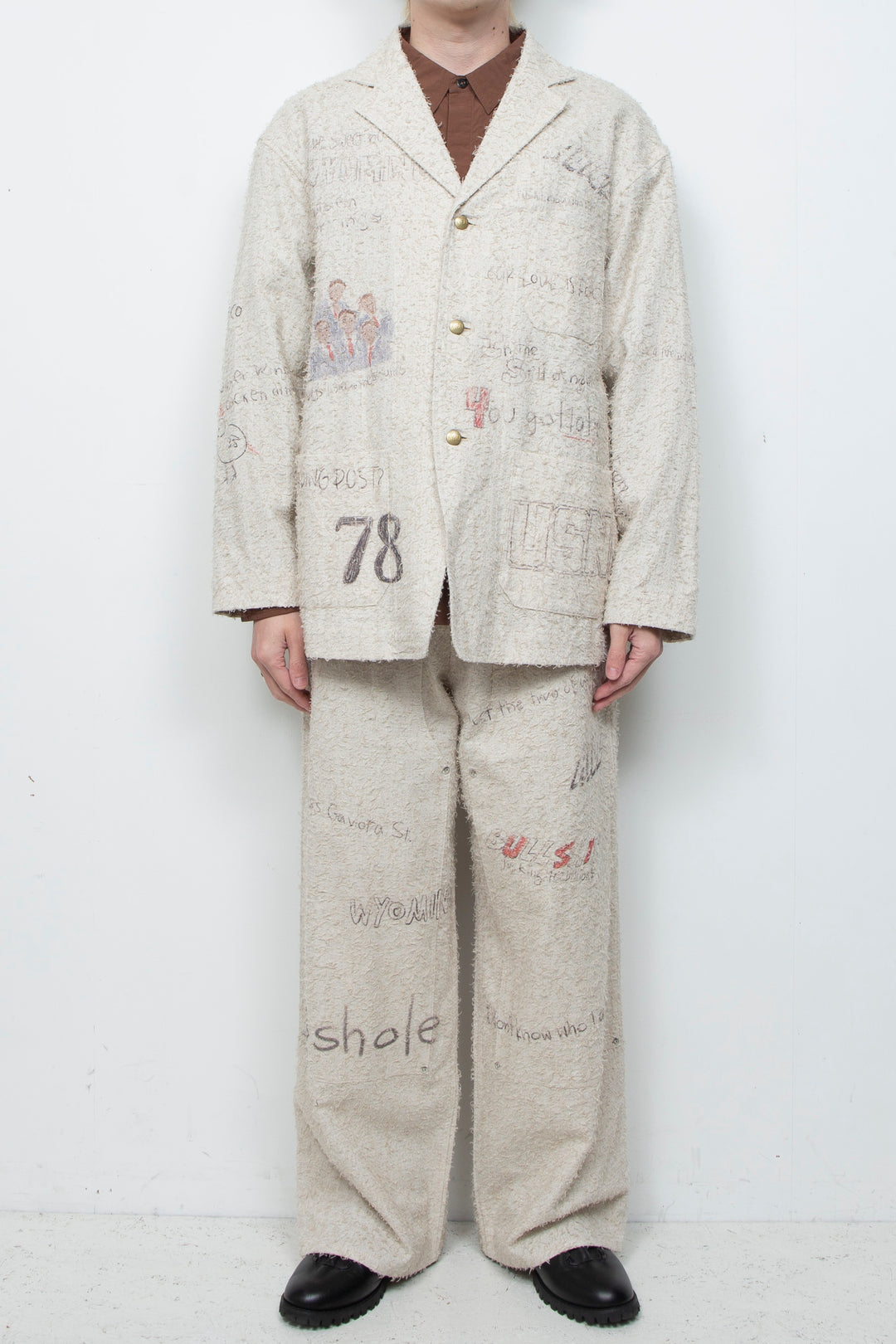 "ALICE" GRAPHIC MEMORIAL JACKET IVORY