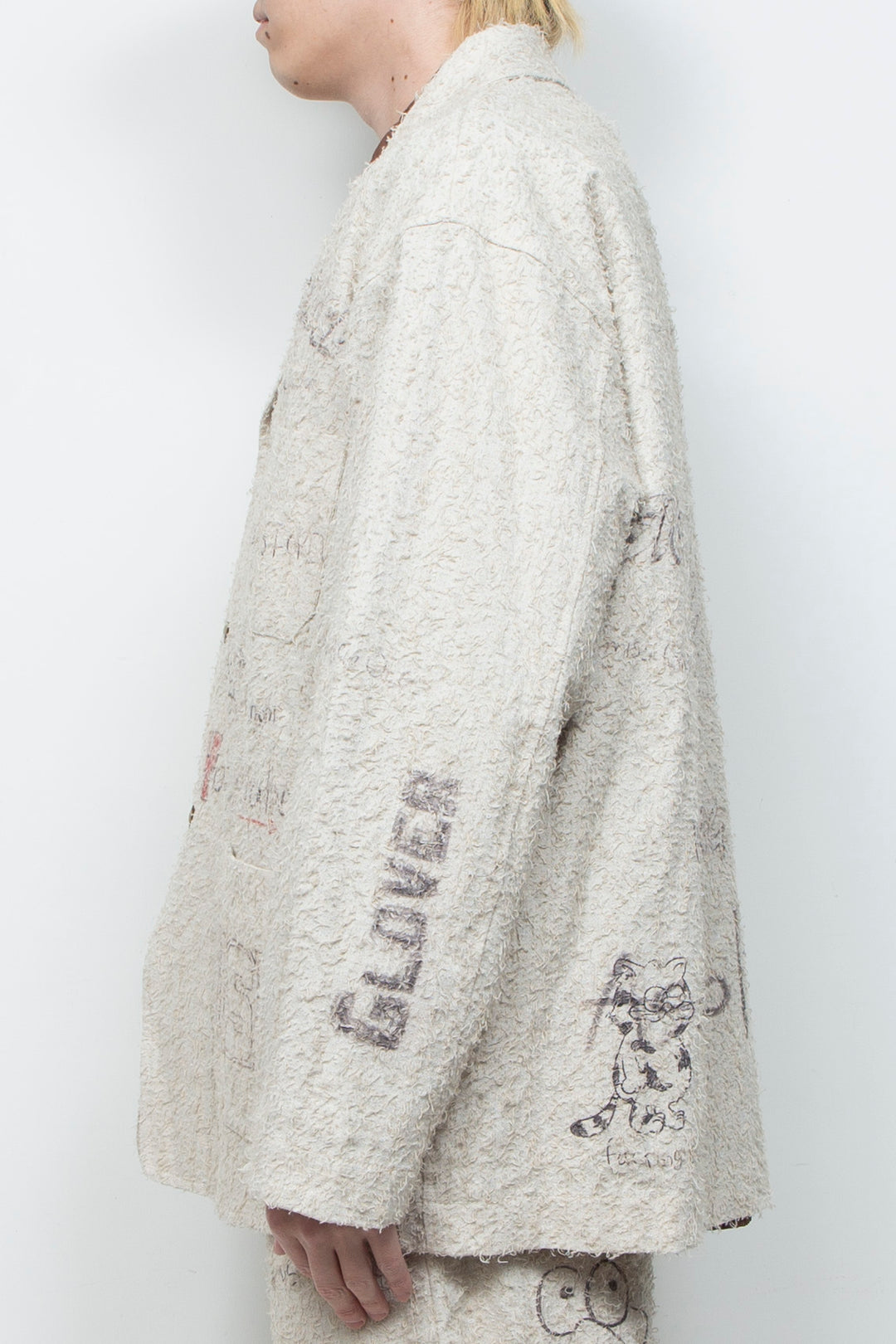 "ALICE" GRAPHIC MEMORIAL JACKET IVORY