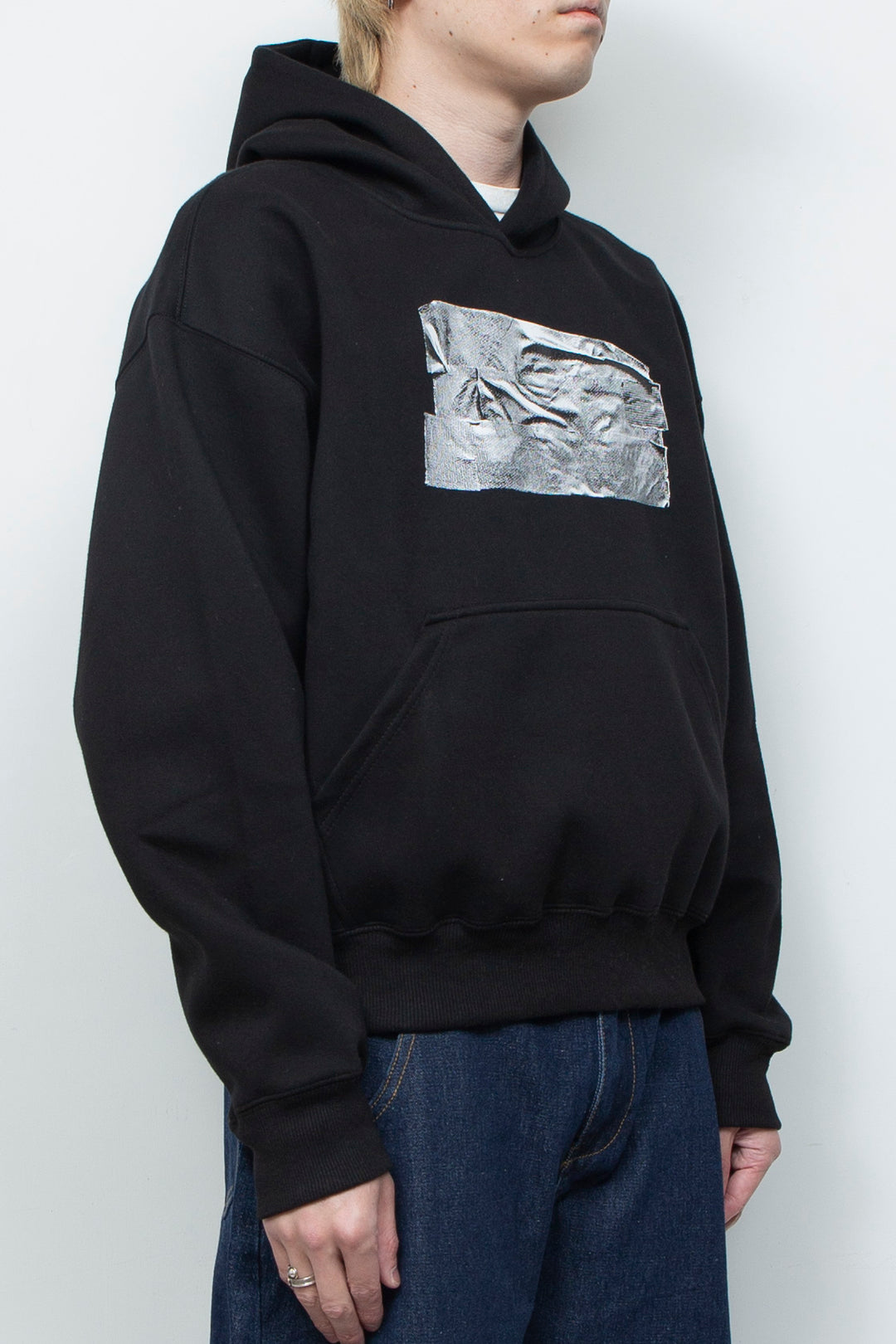 TAPED HOODIE (BLACK)