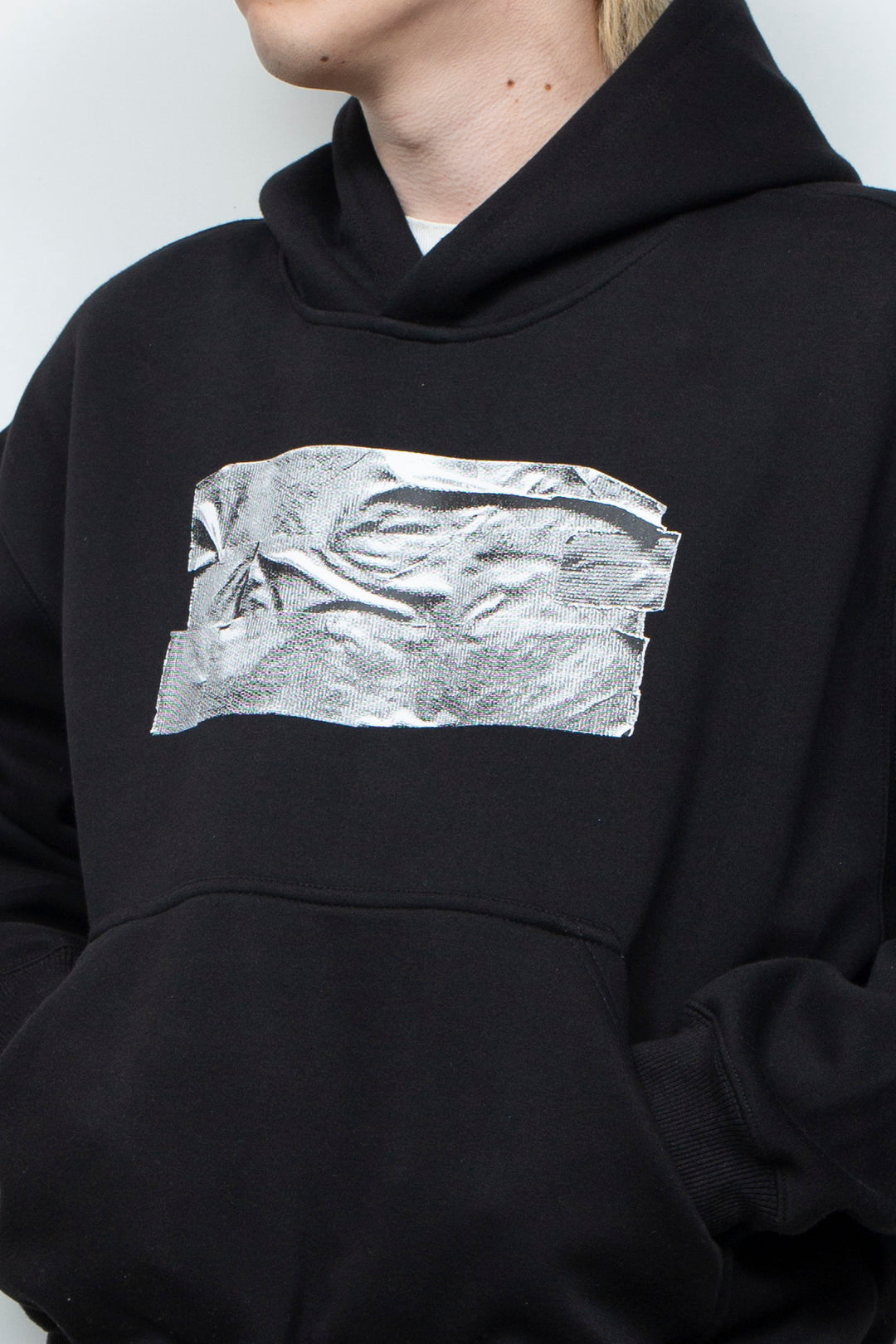 TAPED HOODIE (BLACK)