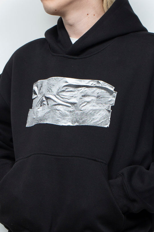 TAPED HOODIE (BLACK)
