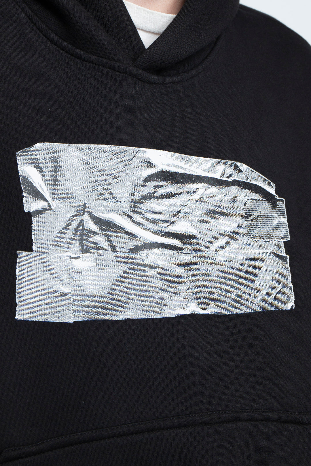 TAPED HOODIE (BLACK)