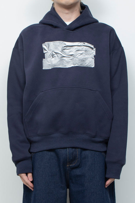 TAPED HOODIE (NAVY)
