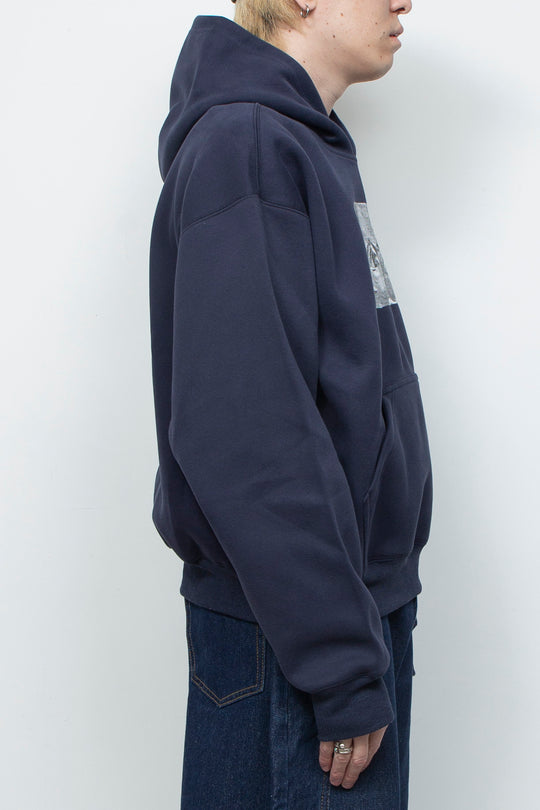 TAPED HOODIE (NAVY)