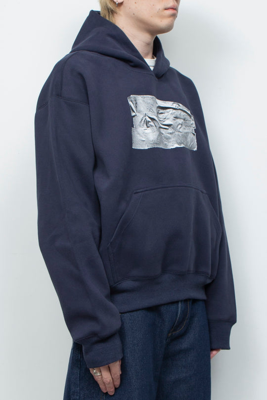 TAPED HOODIE (NAVY)