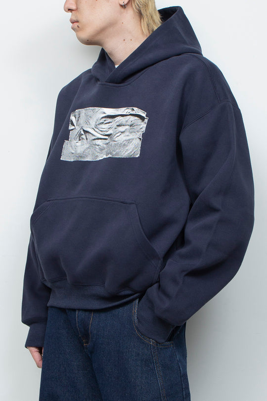 TAPED HOODIE (NAVY)