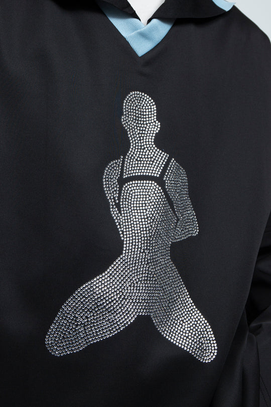 Flash diamond double-layer silhouette jersey