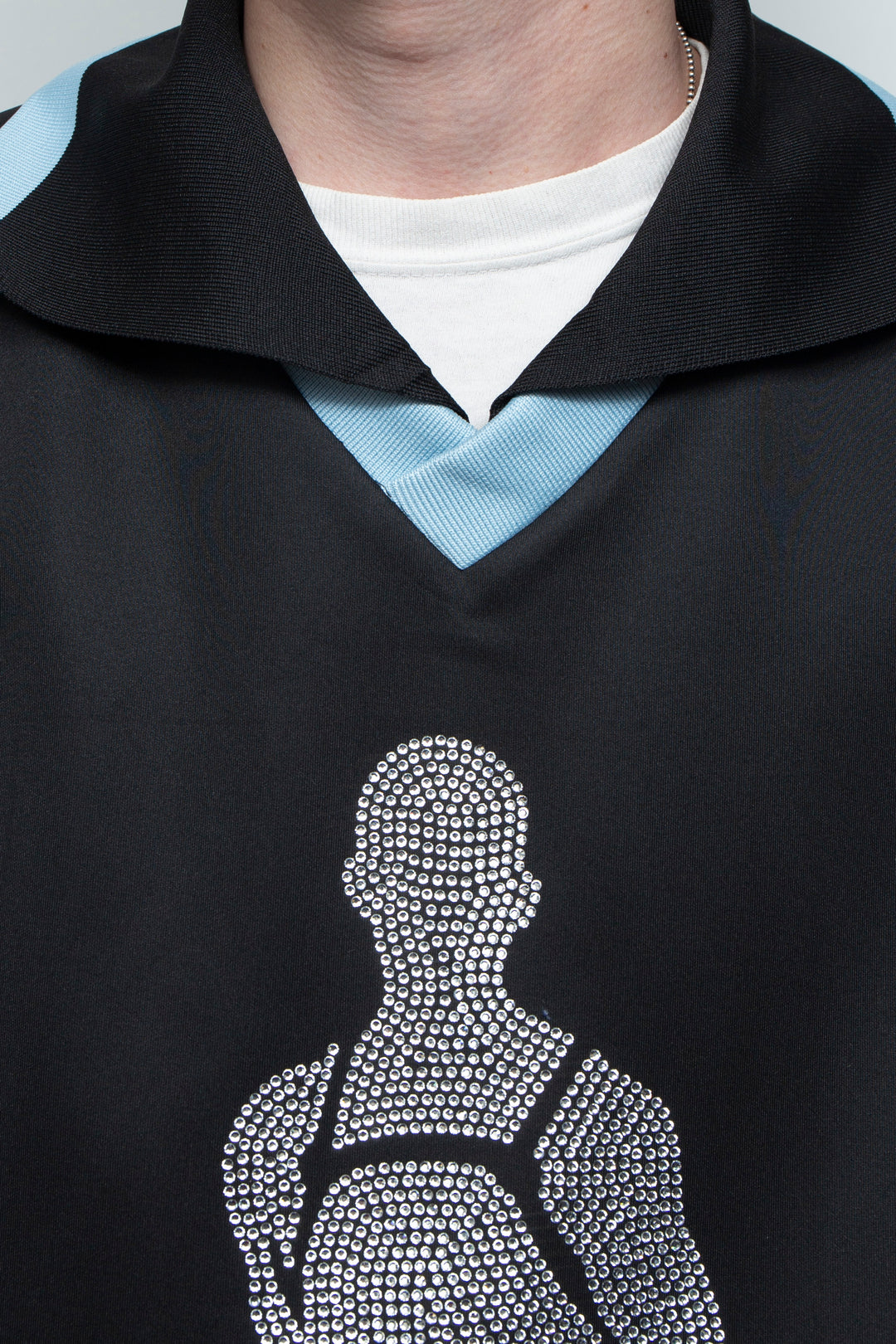 Flash diamond double-layer silhouette jersey