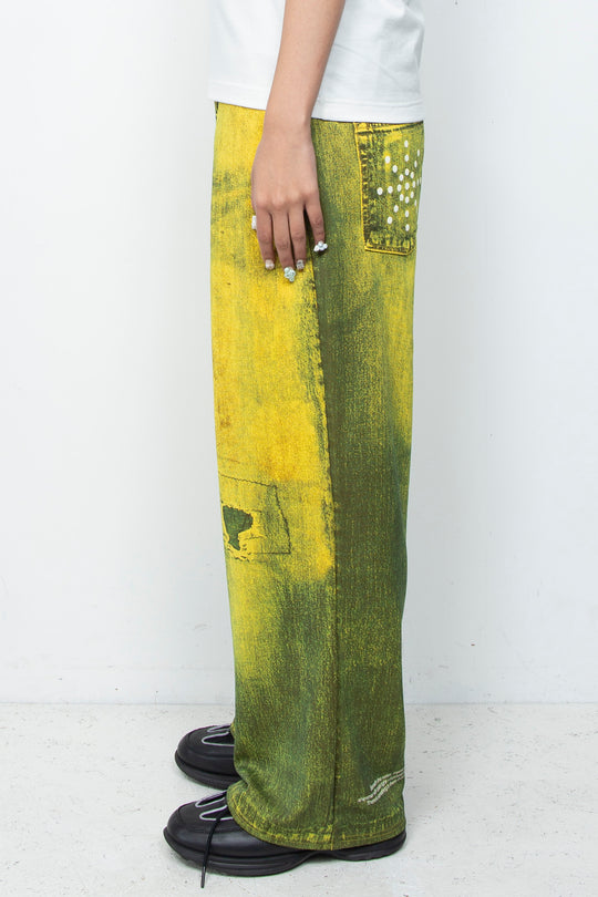 OVERSIZED TRACK PANTS YELLOW