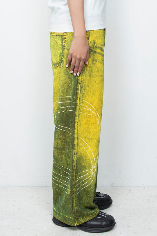 OVERSIZED TRACK PANTS YELLOW